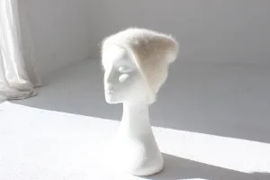 90s Mohair Wool Hand Knit 2-Way Beanie