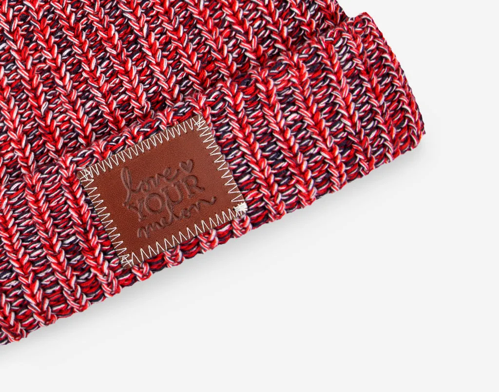 America Pom Beanie (White Pom)