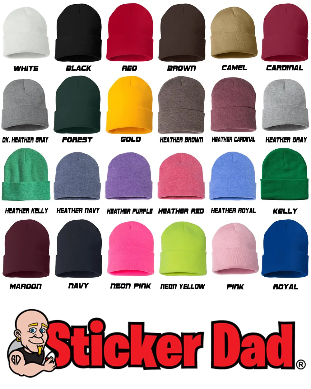 Badass Welder Embroidered Cuffed Beanie Hat