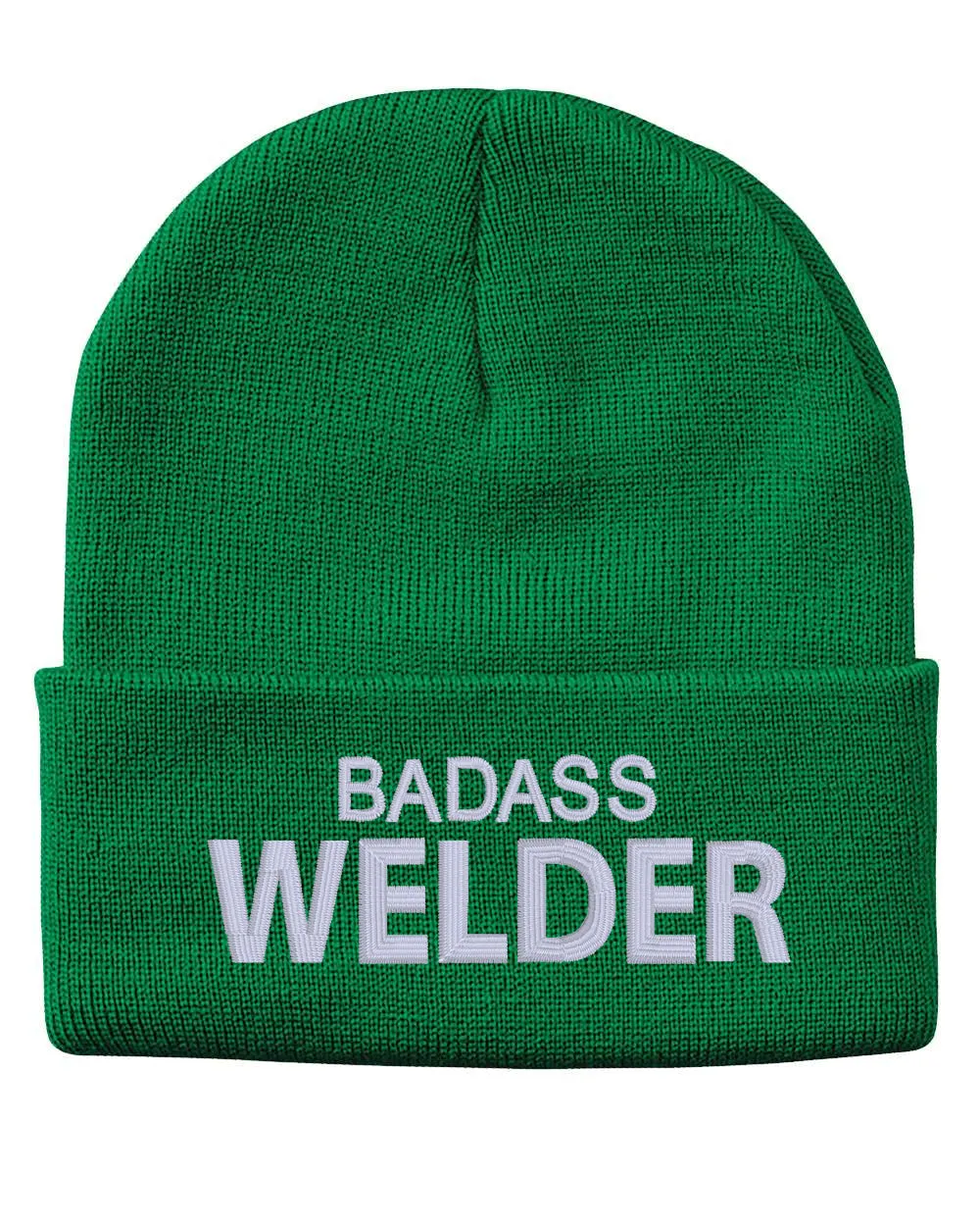Badass Welder Embroidered Cuffed Beanie Hat