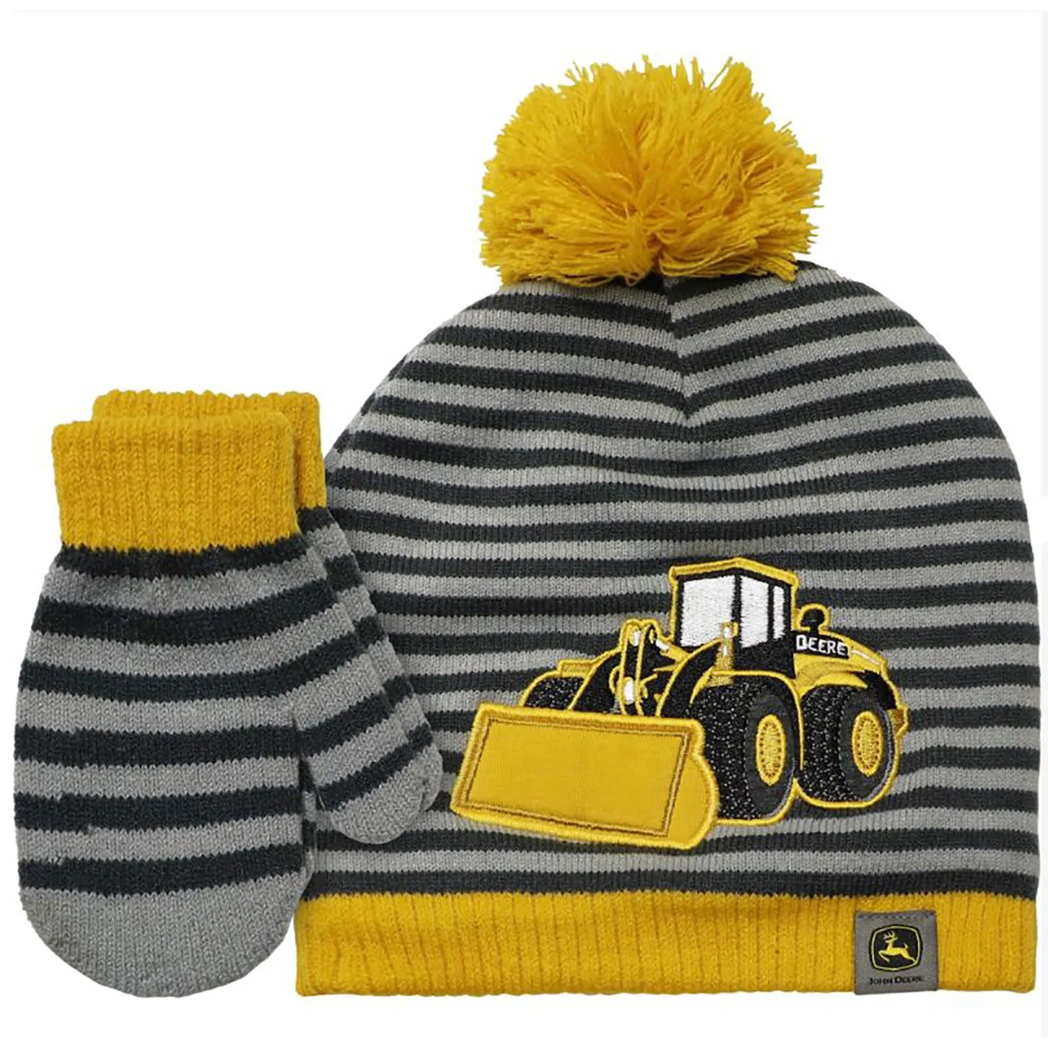 Boys' Construction Beanie and Mittens J4H110YT