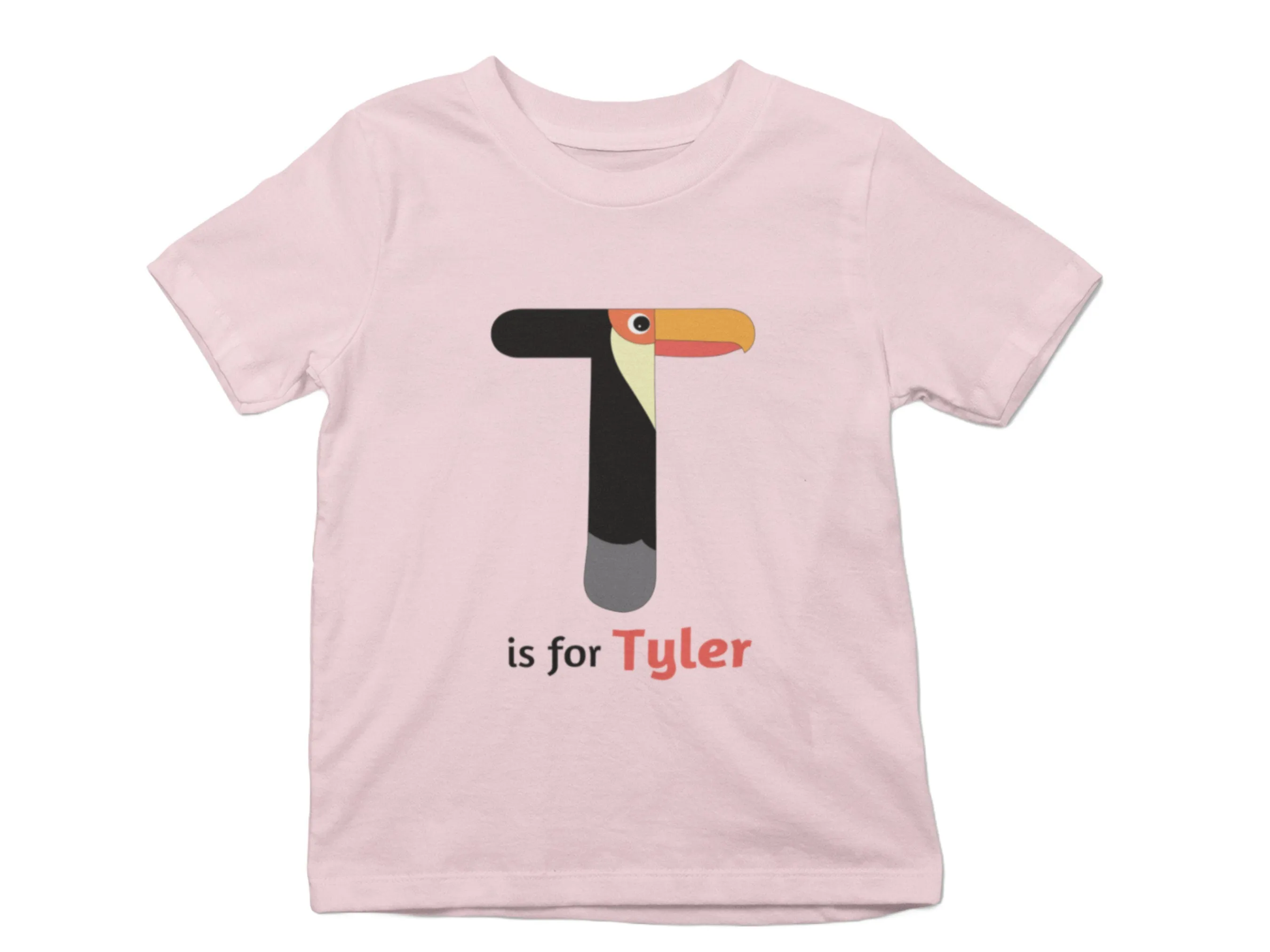 Custom Toddler Shirt Gift for Birthday Girl with Initials T On Shirt Gift