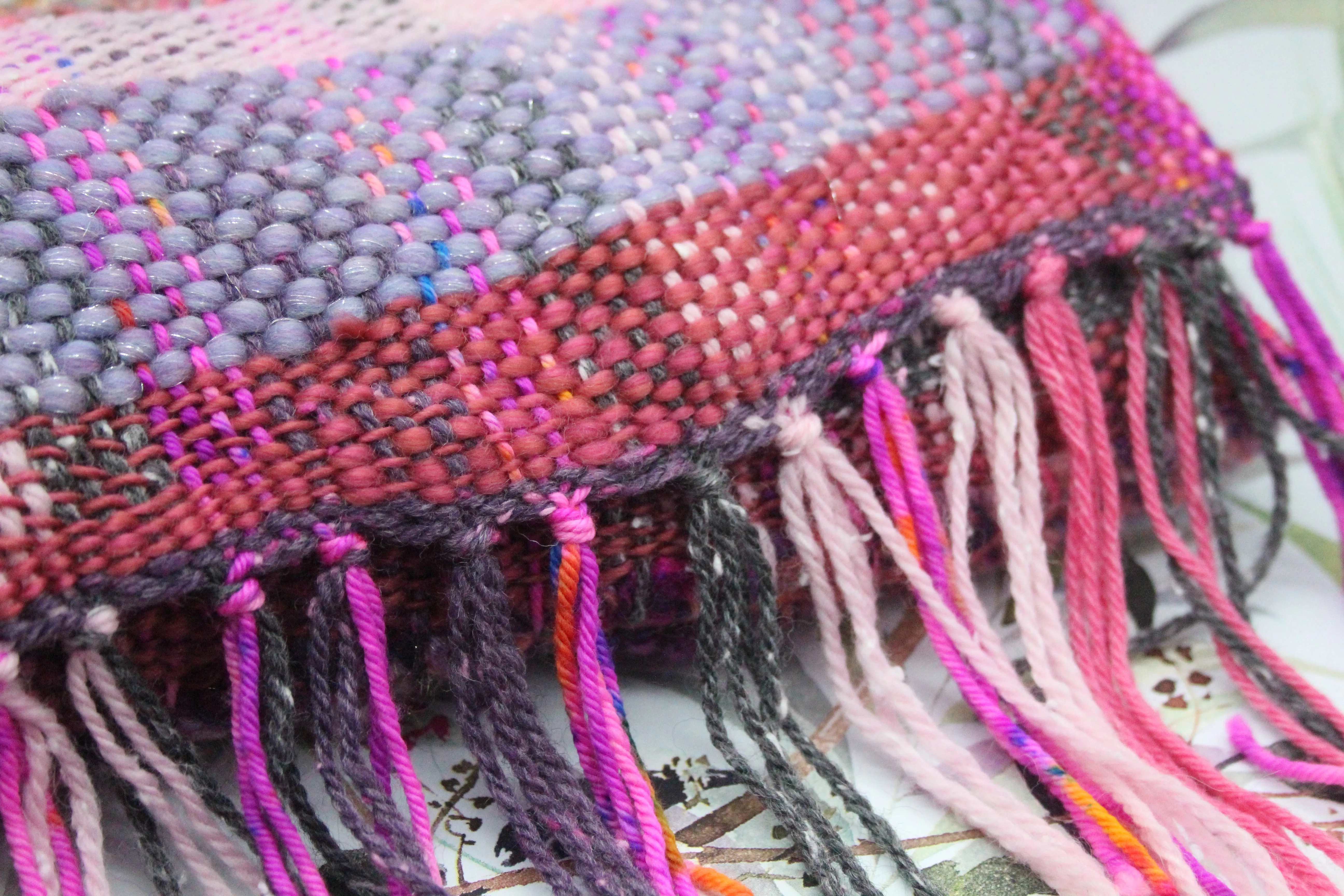 Handwoven Scarf - 33cm wide 190cm long