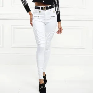Holland Cooper Biker Jean Optic White