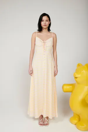 Jolene Harlequin Satin Midi Dress
