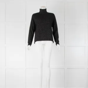 Jumper 1234 Black Sparkly Cashmere Jumper