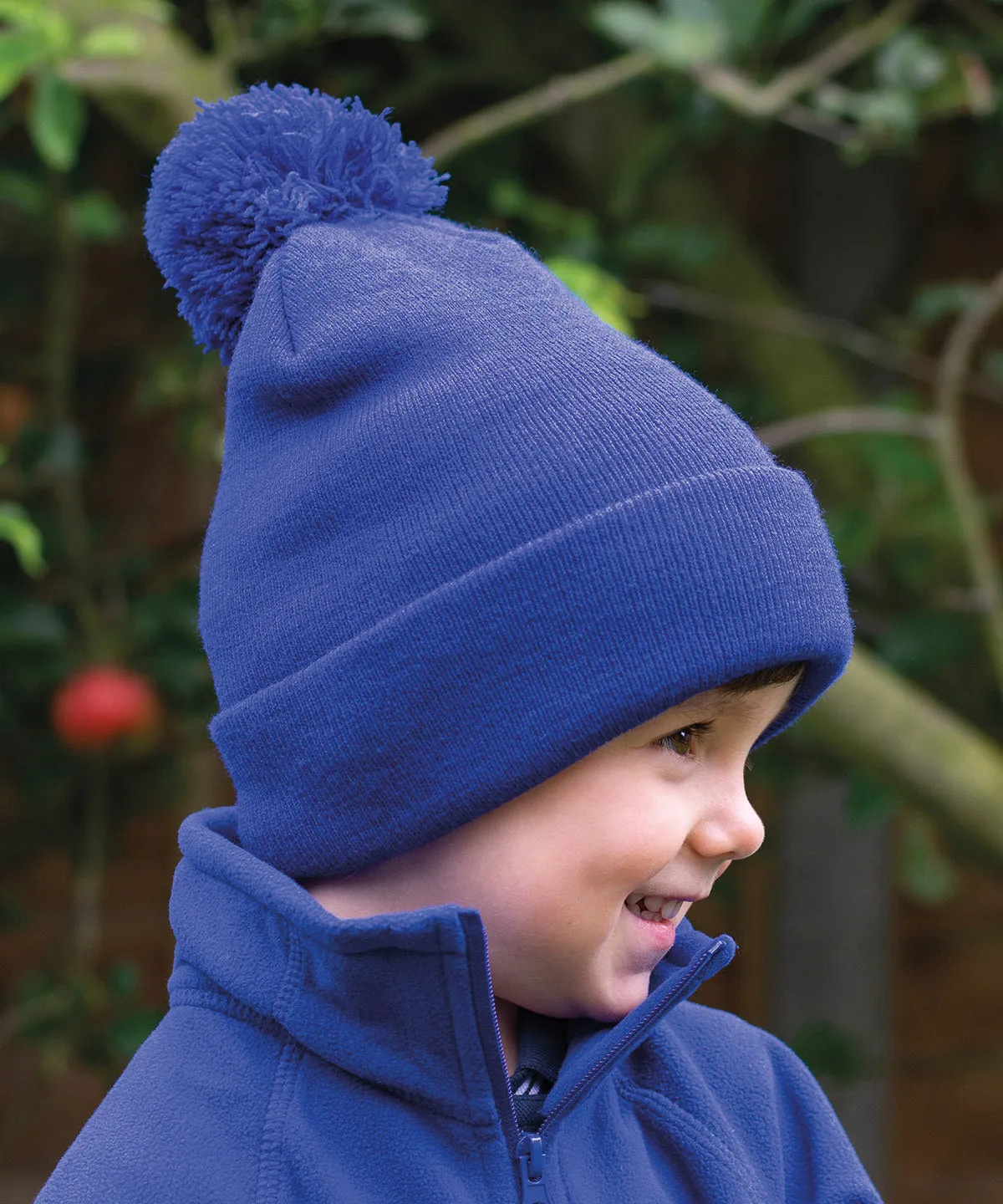 Junior pom pom beanie | Flo Orange