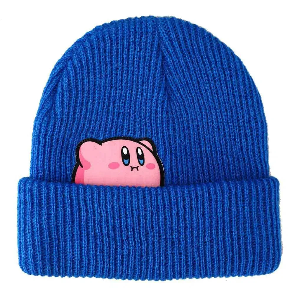 Kirby - Peek-a-Boo Snacks Cuff Beanie Hat (Blue) - Bioworld