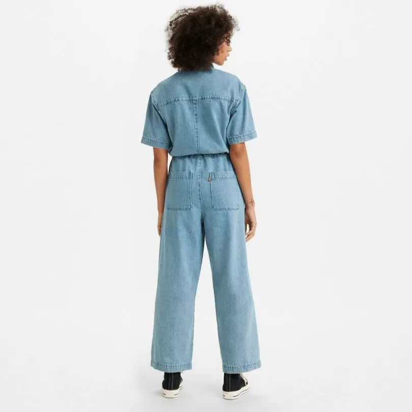 Levi's Short Sleeve Boilersuit Blue