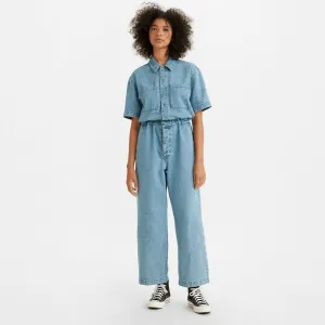 Levi's Short Sleeve Boilersuit Blue
