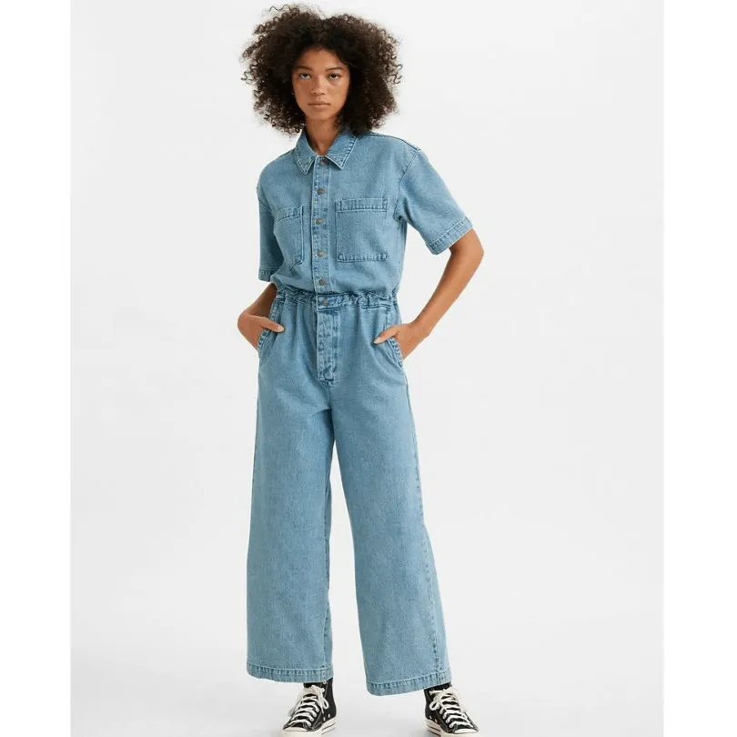 Levi's Short Sleeve Boilersuit Blue