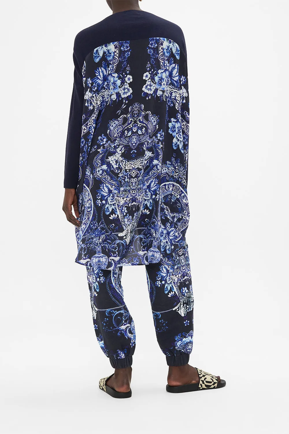 LONG SLEEVE JUMPER WITH PRINT BACK DELFT DYNASTY