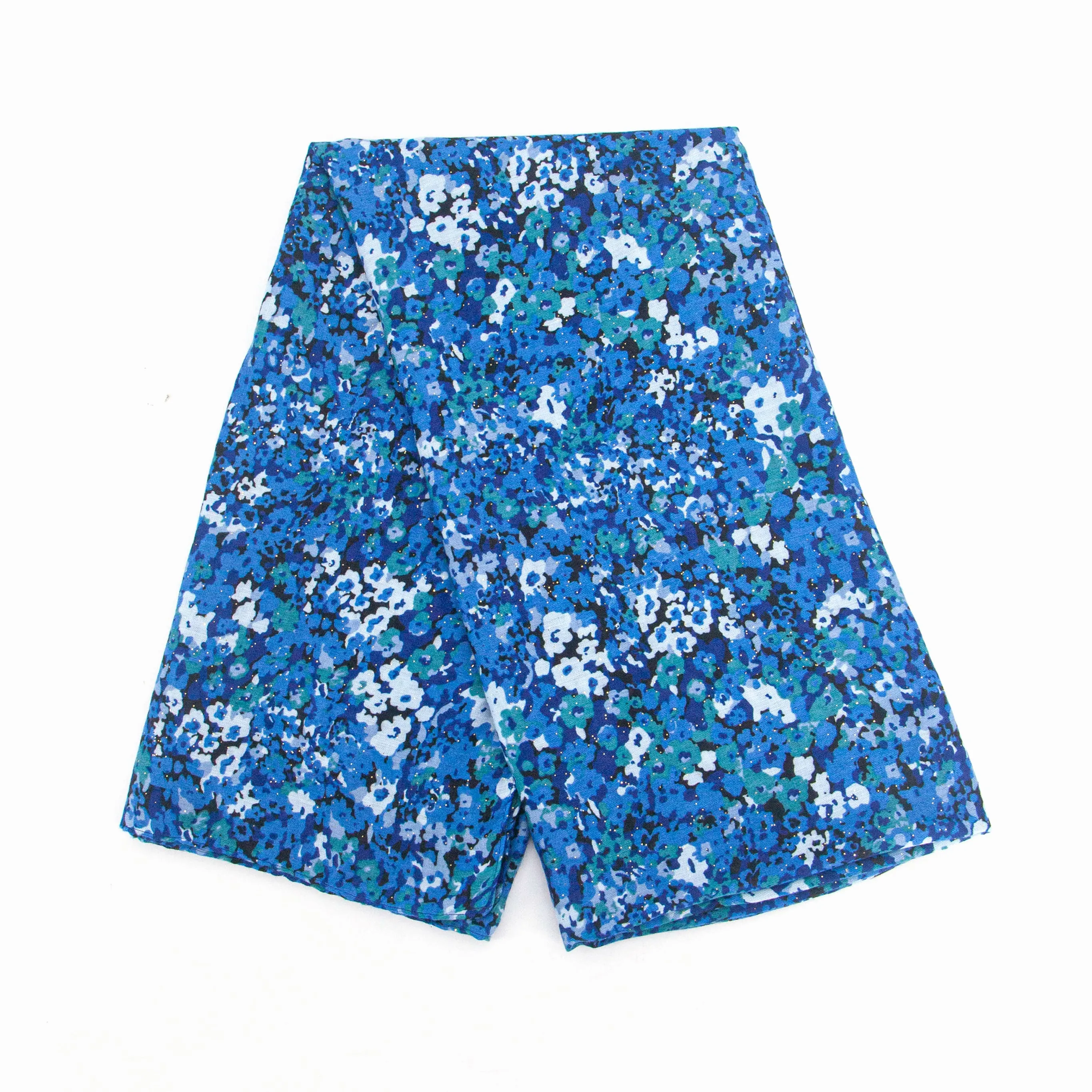 Meera Lightweight Scarf - Blue, Floral