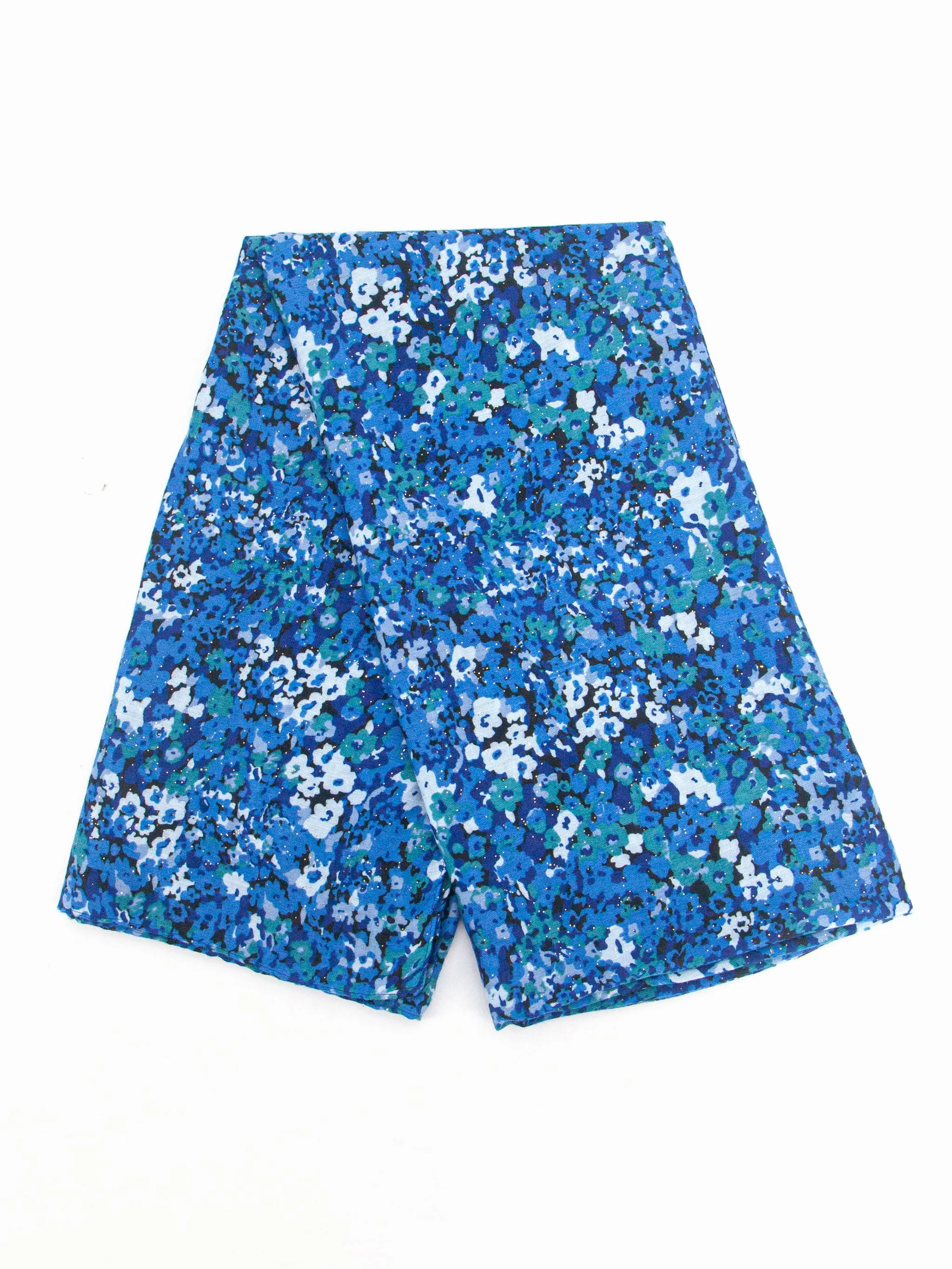 Meera Lightweight Scarf - Blue, Floral