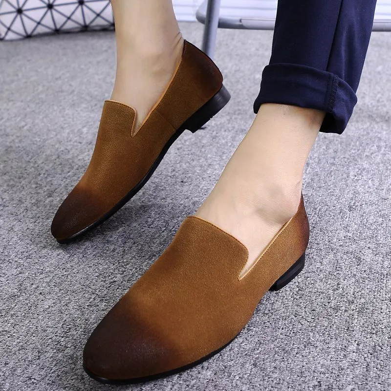Men's Summer Casual Suede Dress Shoes
