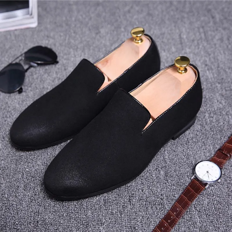 Men's Summer Casual Suede Dress Shoes