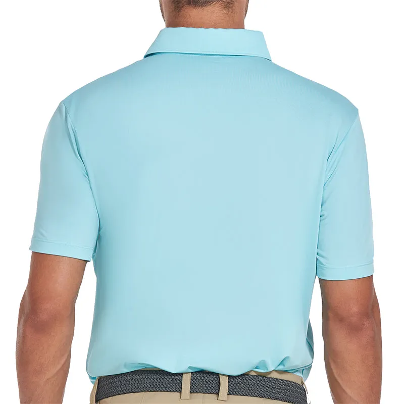 New Performance Fit Short Sleeve Golf Shirt Men White