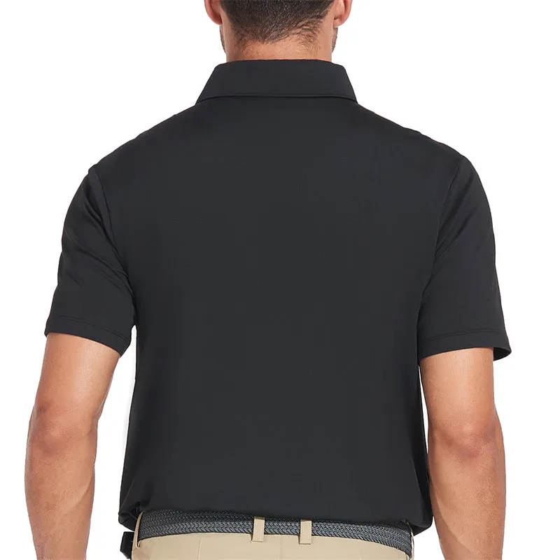 New Performance Fit Short Sleeve Golf Shirt Men White