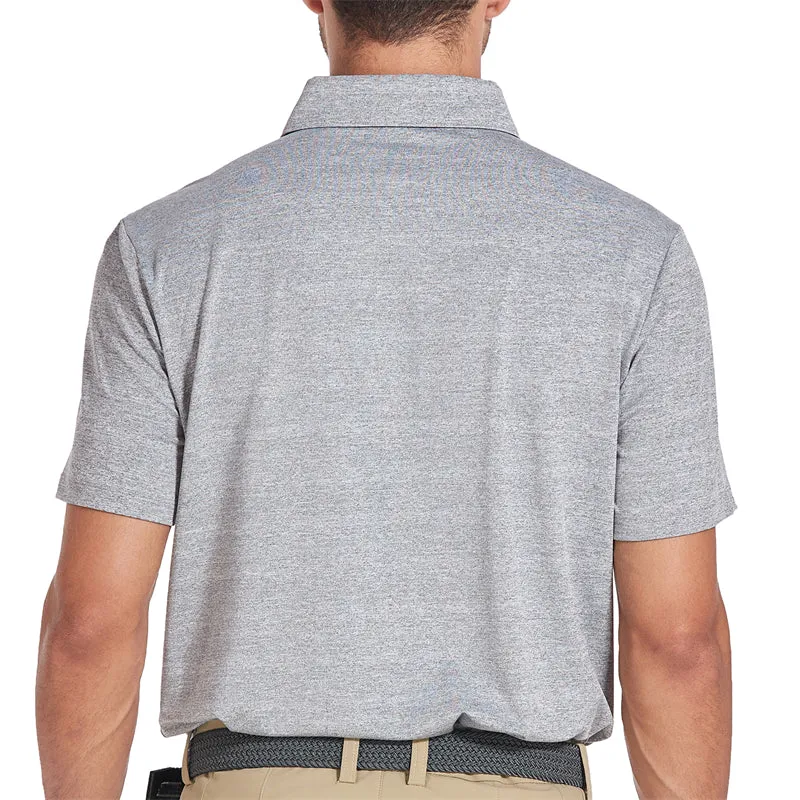 New Performance Fit Short Sleeve Golf Shirt Men White