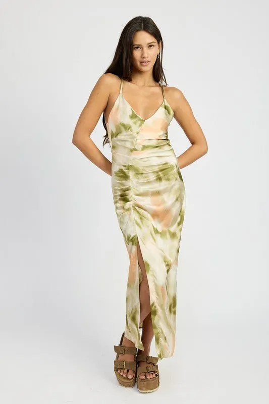Ruched Midi Dress