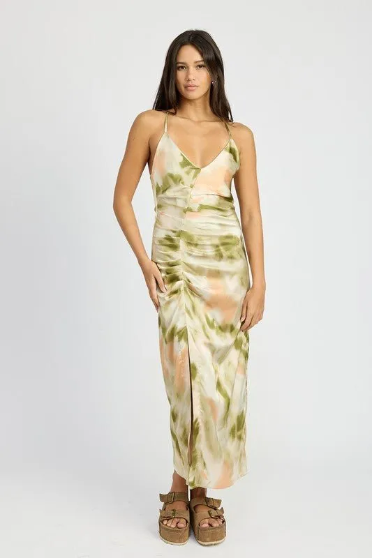 Ruched Midi Dress