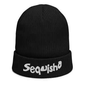 Sequish-i-a Embroidered Ribbed Beanie