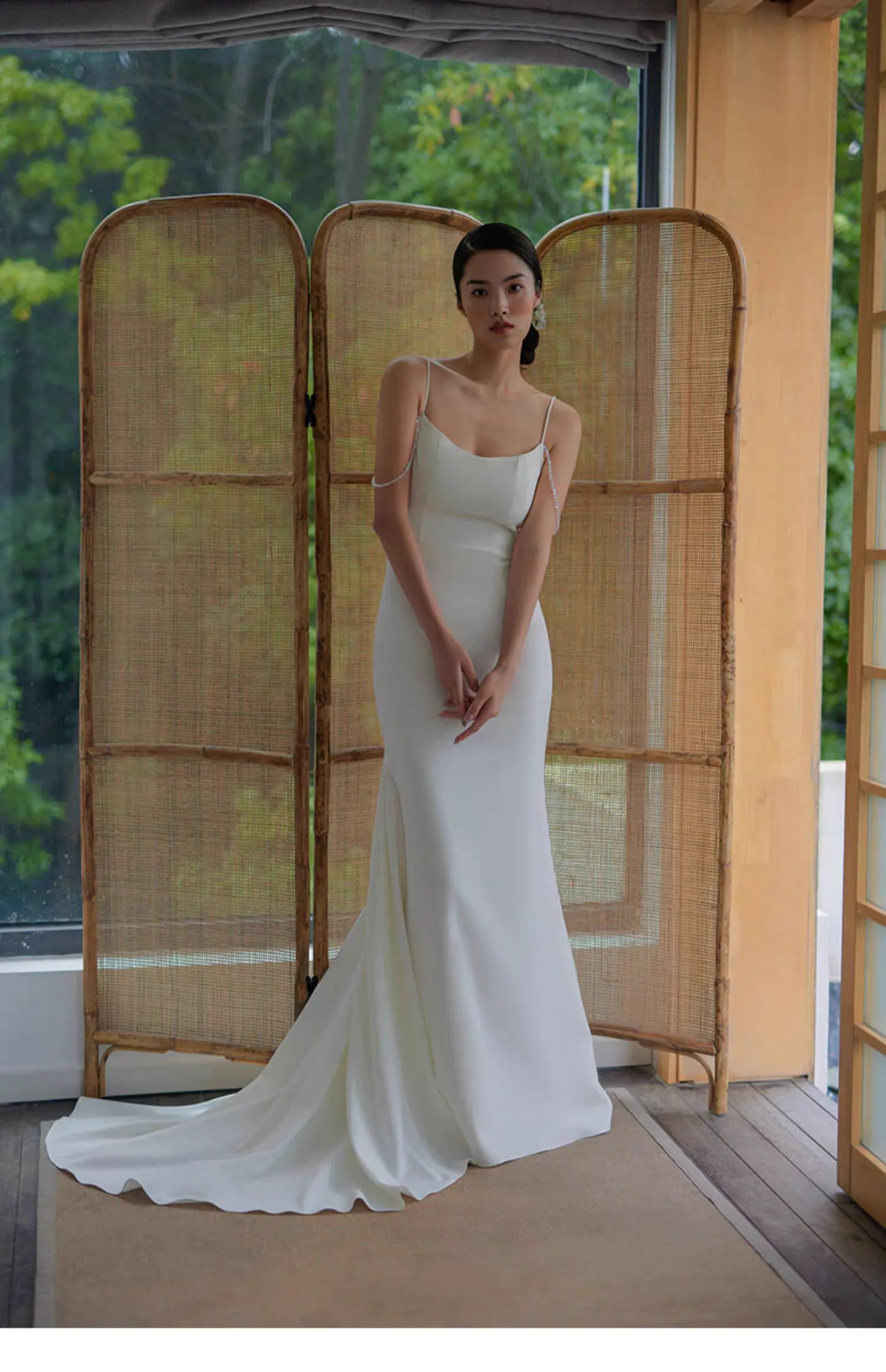 Simple Sheath Informal Wedding Dress