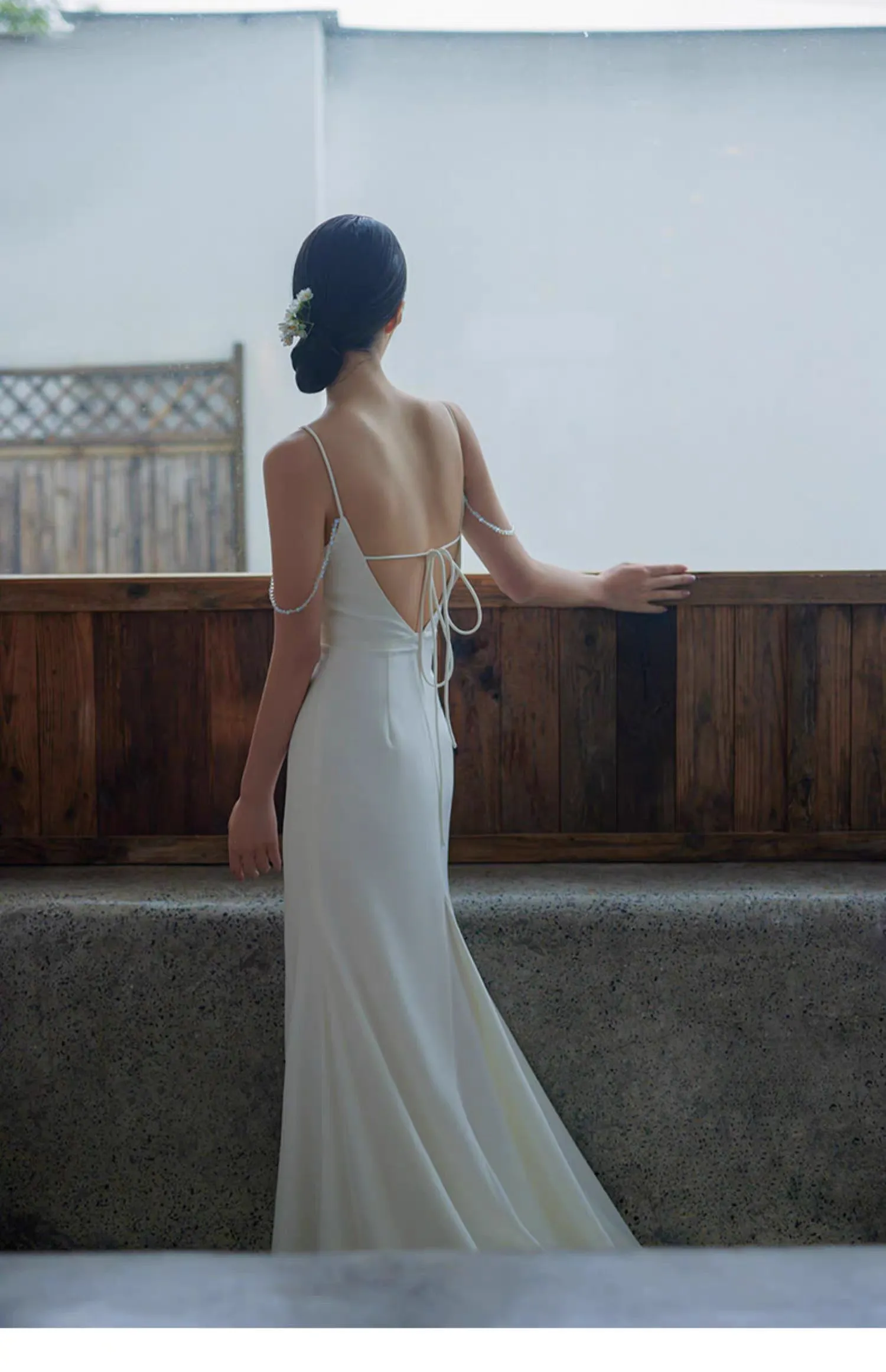 Simple Sheath Informal Wedding Dress