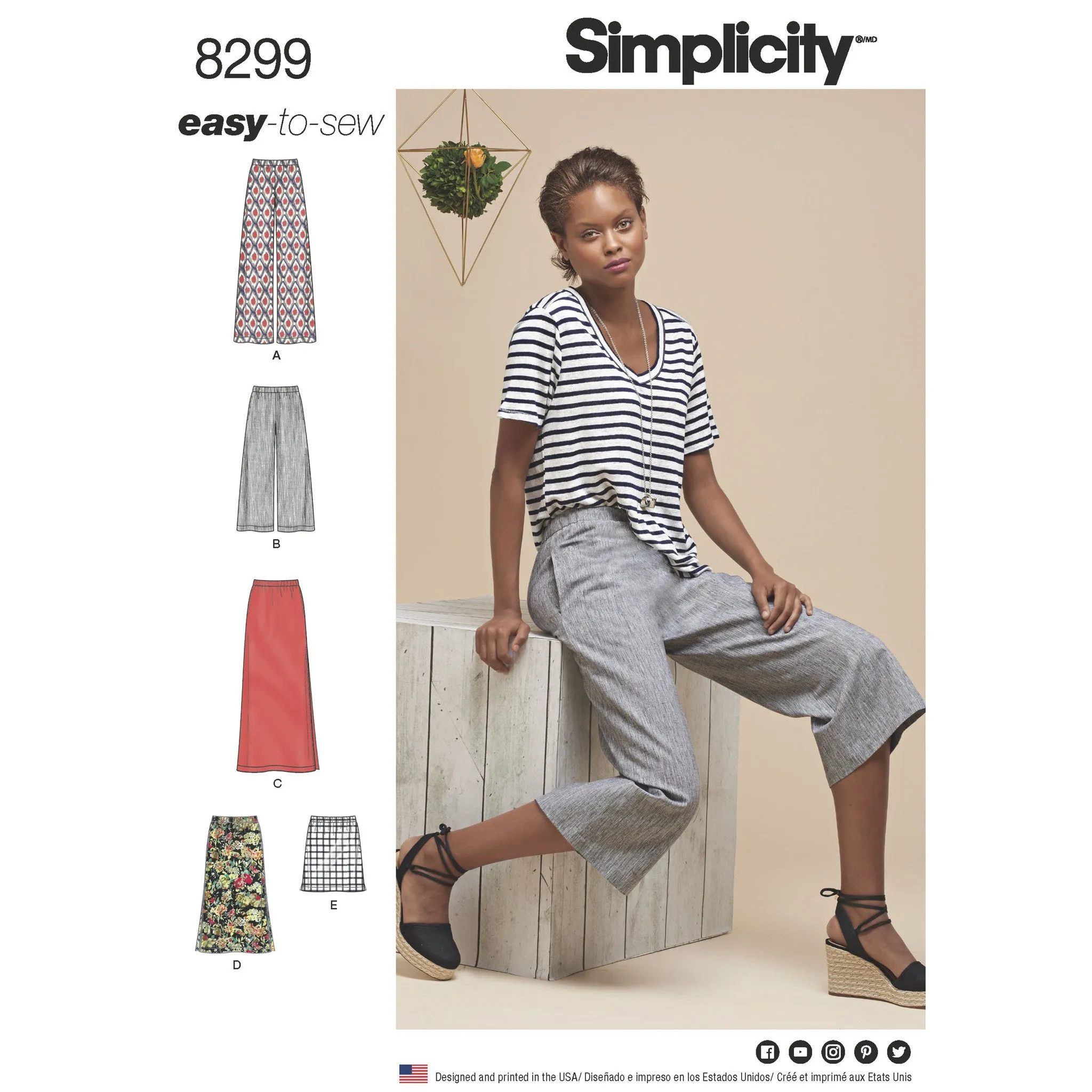 Simplicity Pattern 8299 misses skirts or trousers
