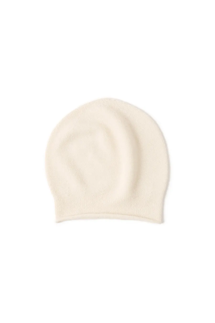 Slouchy Winter Rib Knit 100 Cashmere Beanie
