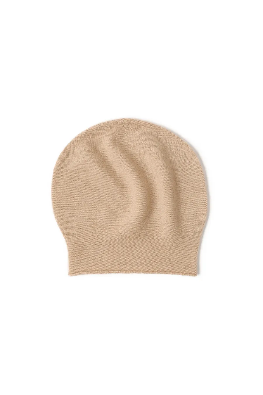 Slouchy Winter Rib Knit 100 Cashmere Beanie