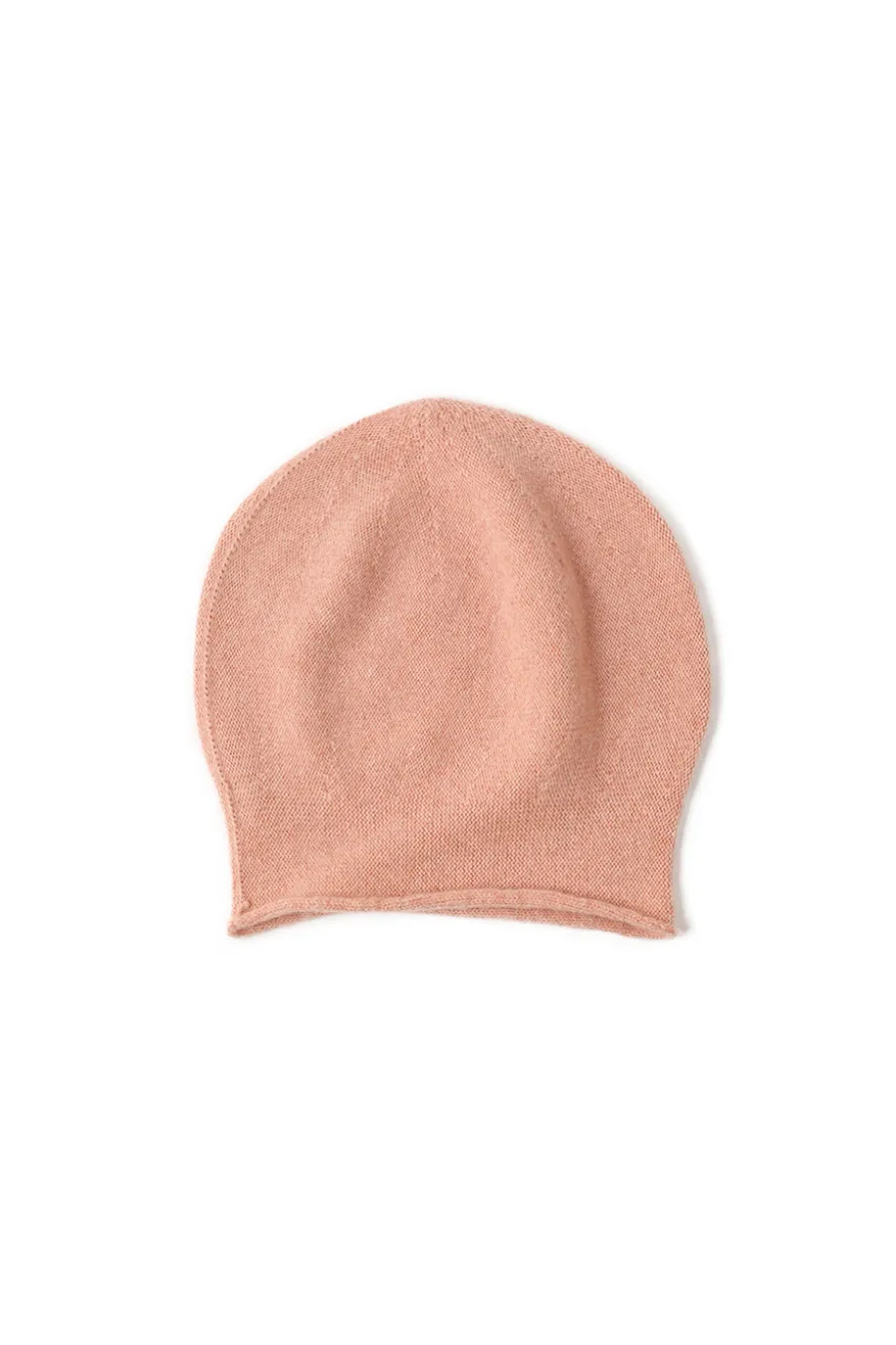 Slouchy Winter Rib Knit 100 Cashmere Beanie