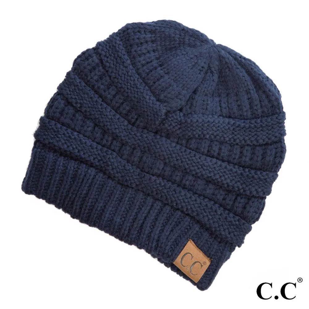Solid Classic CC Beanie Tail by C.C Beanie