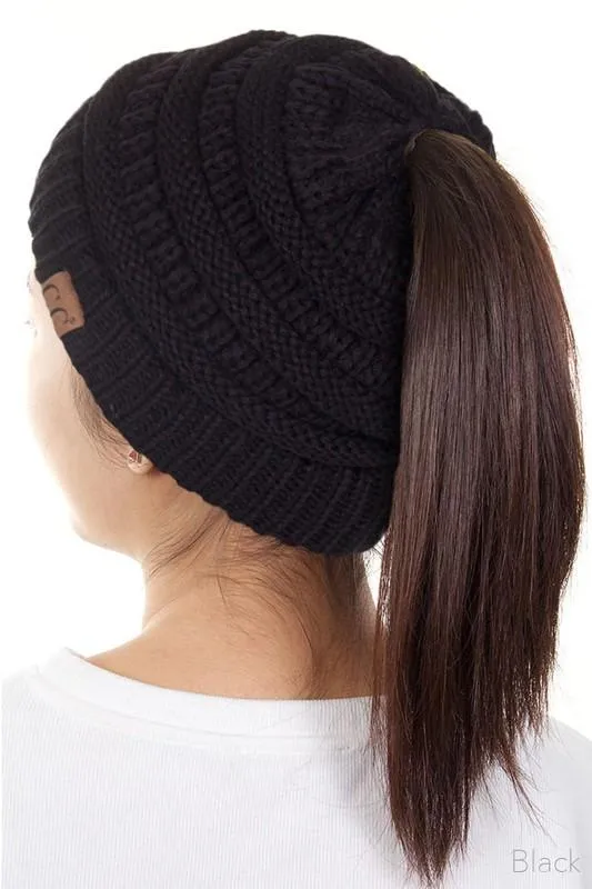Solid Classic CC Beanie Tail by C.C Beanie