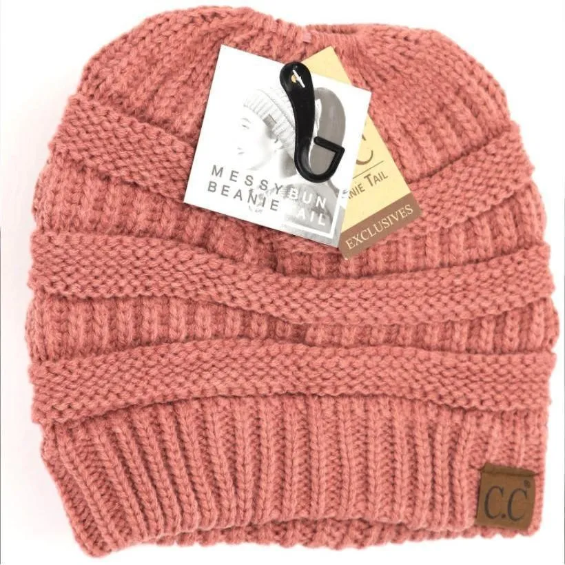 Solid Classic CC Beanie Tail by C.C Beanie