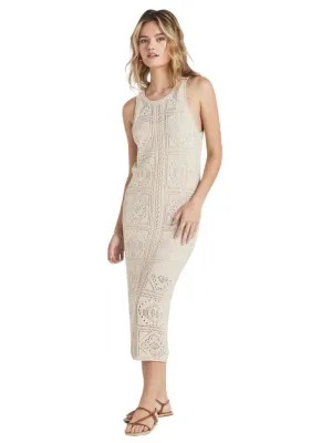 Splendid Kimi Crochet Tank Dress- Natural