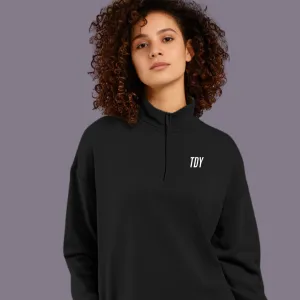 Stylish TDY Crop Jumper With Drawstring