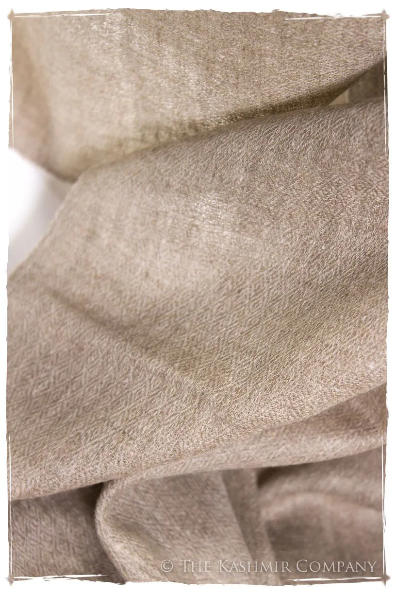 Taupe - Handloom Pashmina Cashmere Scarf