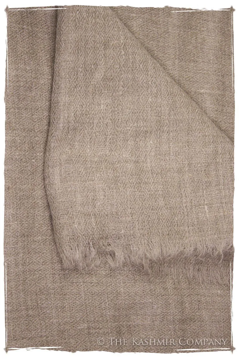 Taupe - Handloom Pashmina Cashmere Scarf