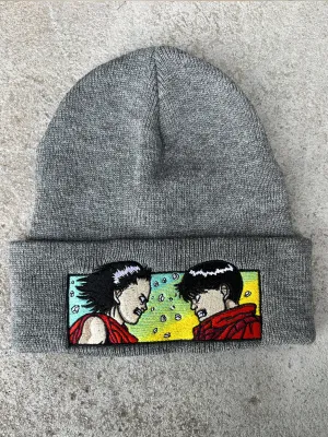 tetsuo vs. kaneda beanie - GREY