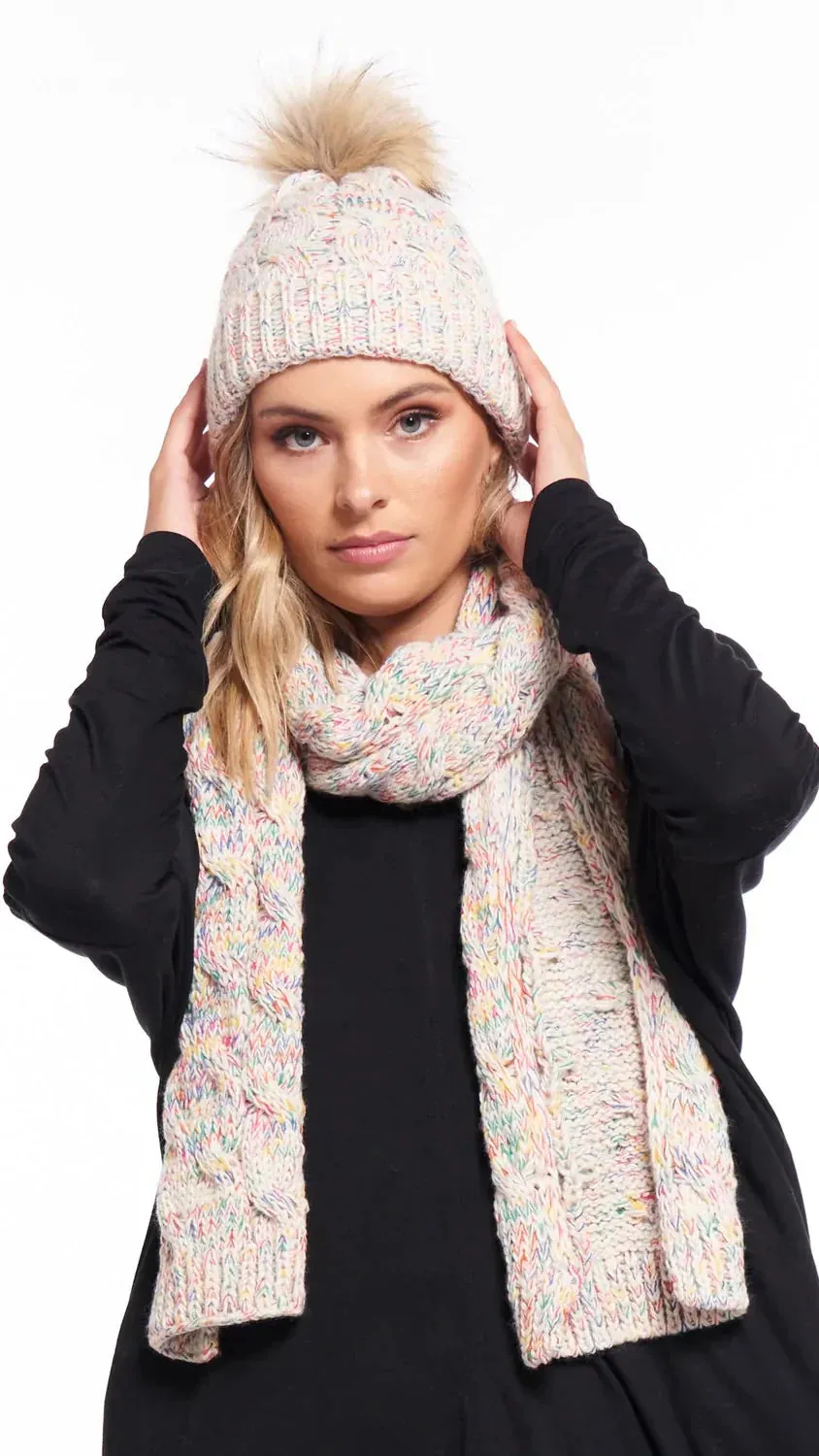 Thelma Scarf - Rainbow Speckles
