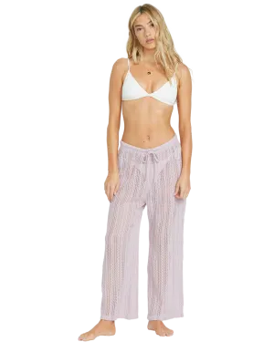Tropic Beach Cover Up Trousers in Amethyst Smoke