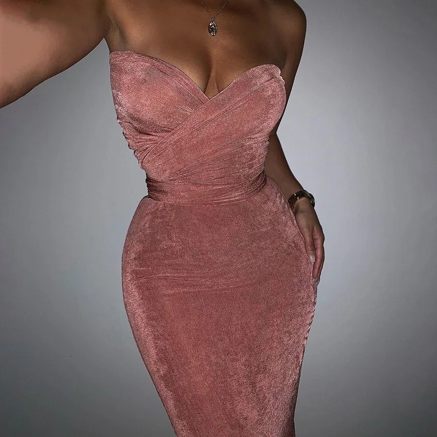 Women's Autumn Stretchy Off Shoulder Bodycon Dress