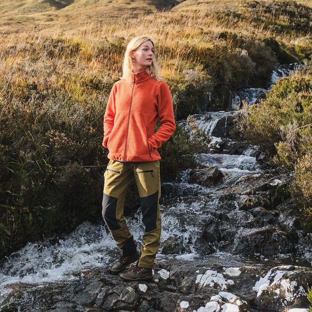 Womens Hagna Eco Softshell Trousers (Moss/Black)
