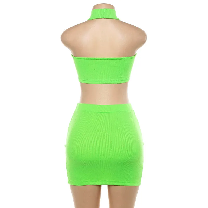Women's Summer Casual O-Neck Sleeveless Two-Piece Dress