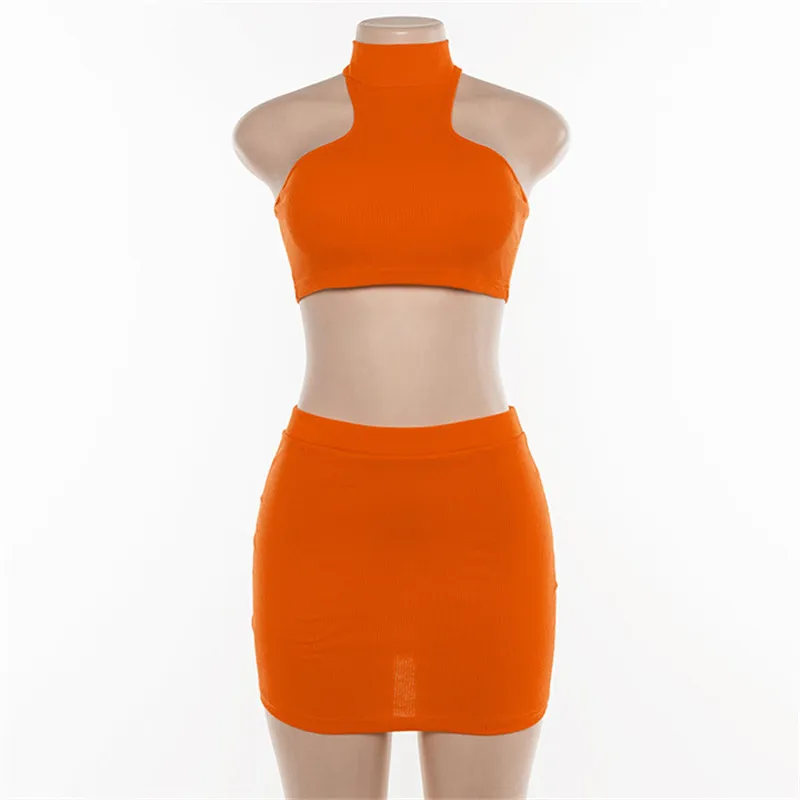Women's Summer Casual O-Neck Sleeveless Two-Piece Dress
