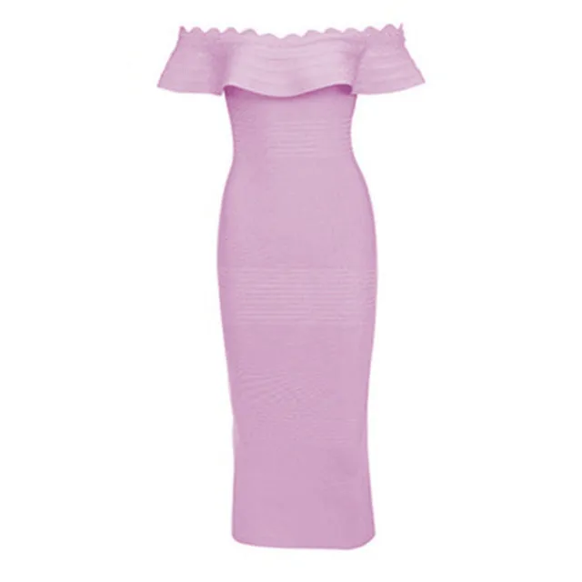 Women's Summer Nylon Sheath Strapless Dress