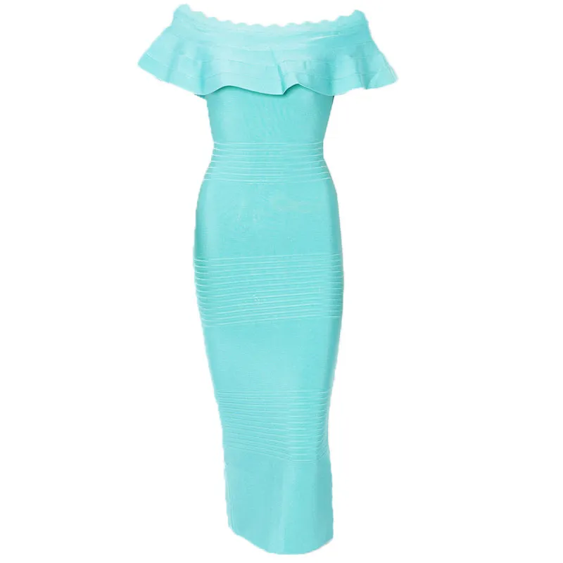 Women's Summer Nylon Sheath Strapless Dress